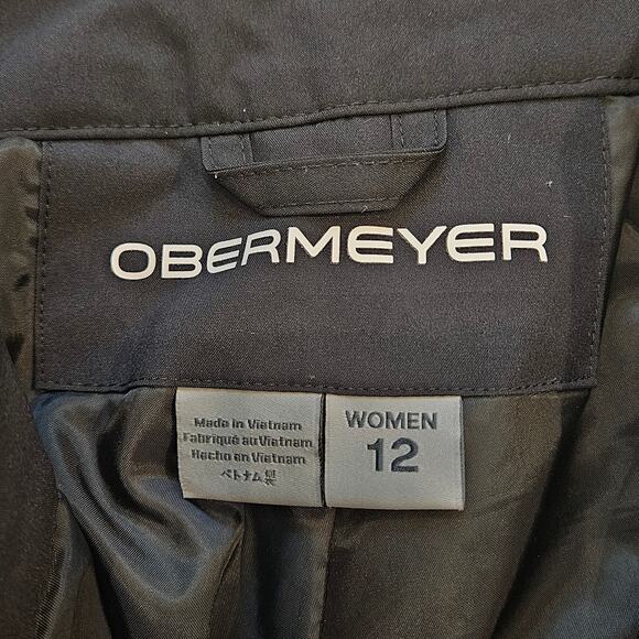 Obermeyer Keystone Ski Snowboard Pants Womens Size 12 Black Insulated Winter - Picture 10 of 12